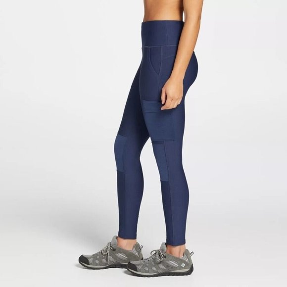 Alpine Design Women's Selina High Rise Tights Small NWT Retail $55 Midnighgt Blu - Picture 2 of 3